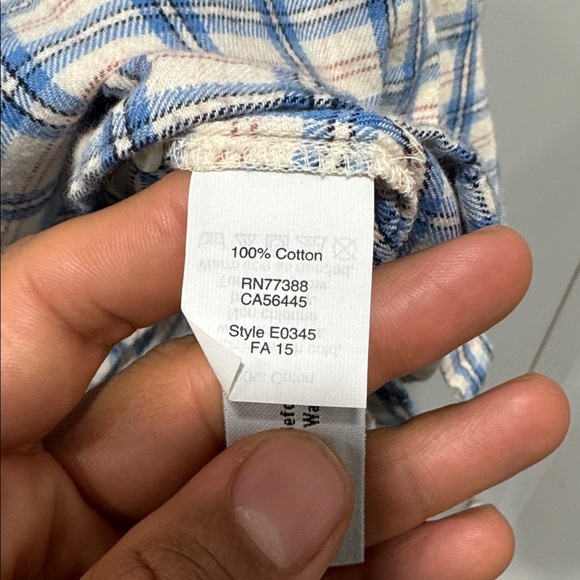 Madewell Flannel Oversized Boyshirt Benton Plaid Shirt E0345 - Picture 9 of 9